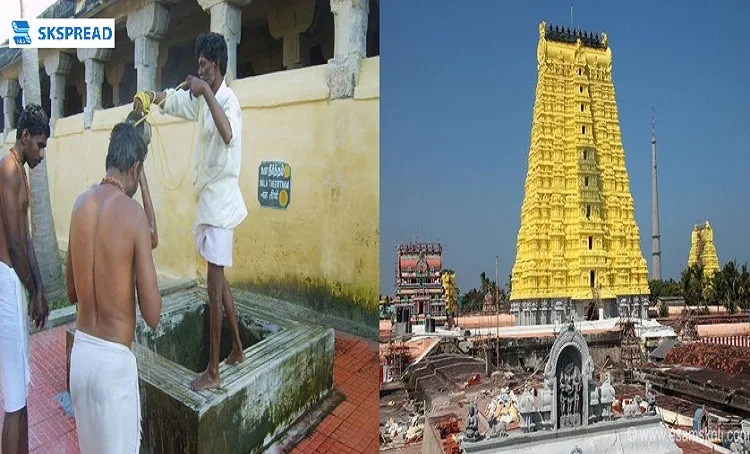 ராமேஸ்வரம் கோவிலில் தண்ணீர்