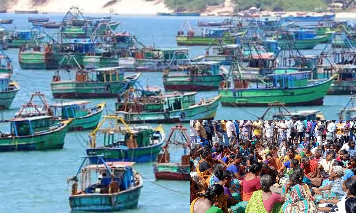 இலங்கை ரோந்து படகு மோதி தமிழக மீனவர் உயிரிழந்த சம்பவம் - ராமேஸ்வரம் மீனவர்கள் காலவரையற்ற வேலை நிறுத்தம் !