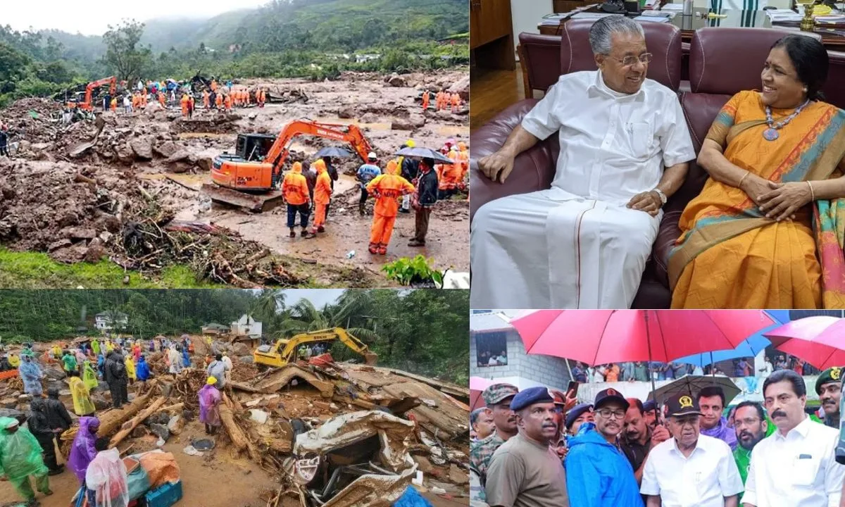 கேரளா வயநாடு நிலச்சரிவு சம்பவம் - முதல்வர் பினராயி விஜயன் 1 லட்சம் நிதியுதவி - அவரது மனைவி ரூ.33,000 வழங்கினார் !