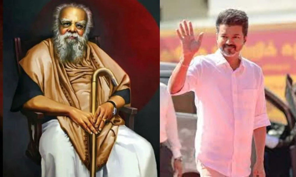 தந்தை பெரியார் பிறந்தநாள் தவெக தலைவர் விஜய் வாழ்த்து - பெரியார் பாதையில் பயணிப்போம் என உறுதி !