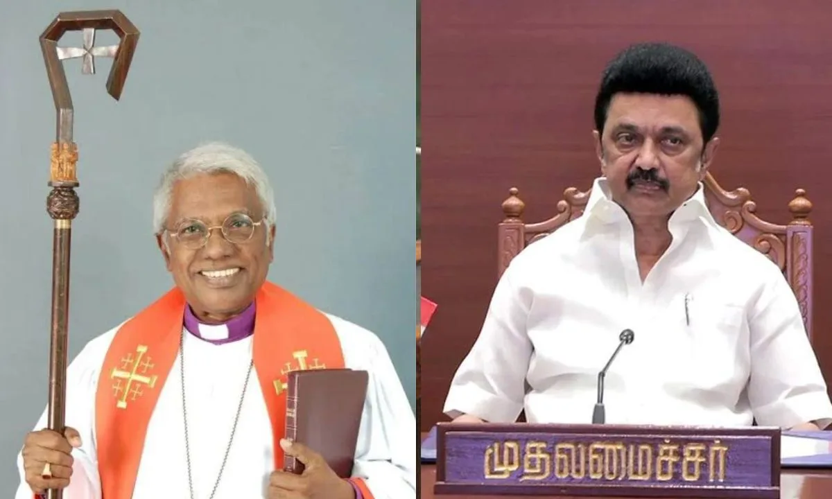 பேராயர் எஸ்றா சற்குணத்தின் உடலுக்கு காவல்துறை மரியாதை - முதல்வர் ஸ்டாலின் உத்தரவு !