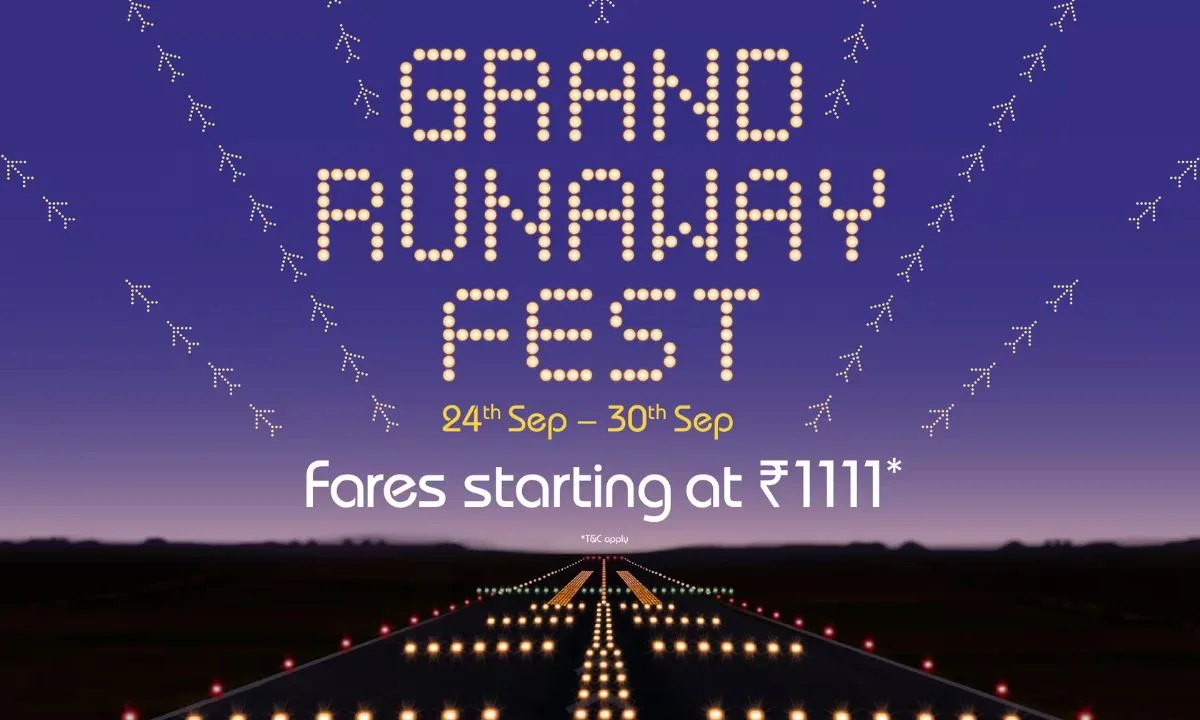 இண்டிகோ நிறுவனத்தின் Grand Runway festival 2024 - Rs.1111 விலையில் விமானத்தில் பறக்கலாம் !