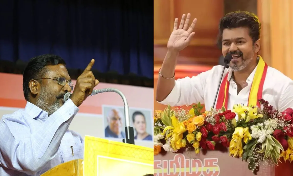 அம்பேத்கர் புத்தக வெளியீட்டு விழாவில் பங்கேற்கும் தவெக தலைவர் விஜய் - புறக்கணித்த திருமாவளவன் !