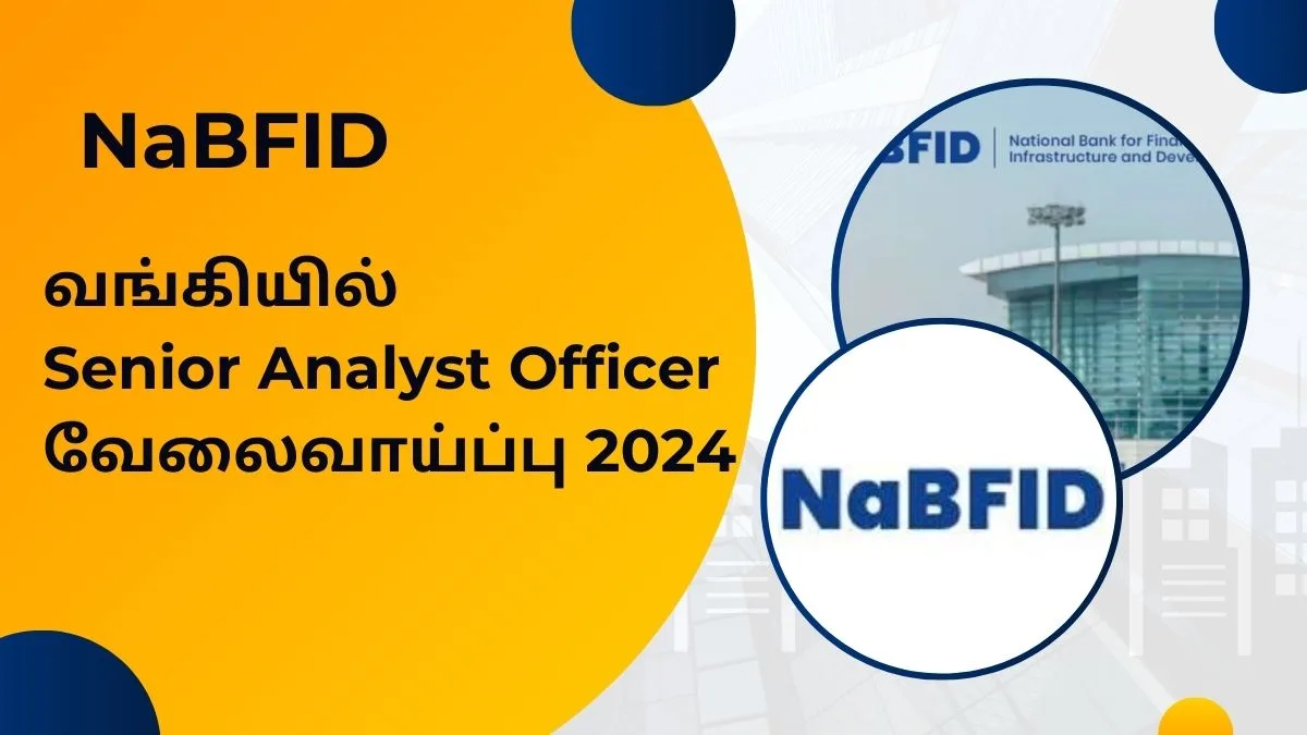 வங்கியில் Senior Analyst Officer வேலைவாய்ப்பு 2024! உடனே ஆன்லைனில் விண்ணப்பிக்கவும்