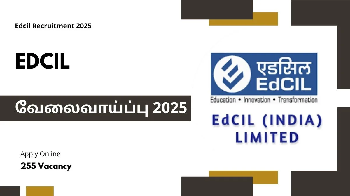 EdCIL மத்திய கல்வி ஆலோசனை நிறுவனத்தில் வேலை 2025! 255 காலியிடங்கள்